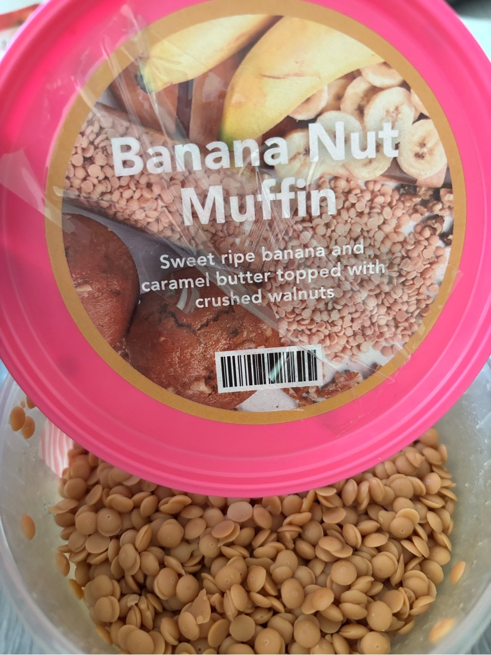 Pink zebra wax melts banana nut muffin
